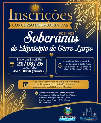 <strong>Concurso Soberanas do Munic&iacute;pio</strong>