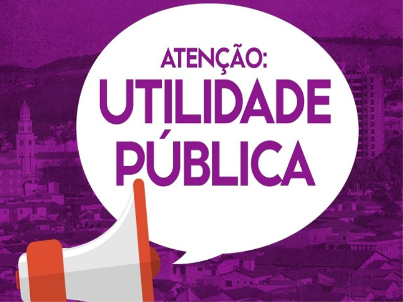 AVISO DE UTILIDADE PÚBLICA