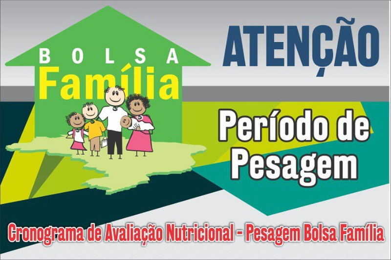 CRONOGRAMA DE PESAGEM DO “BOLSA FAMÍLIA”