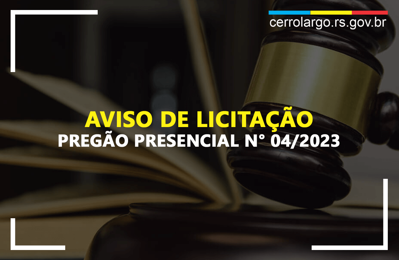 PREGÃO PRESENCIAL Nº 04/2023