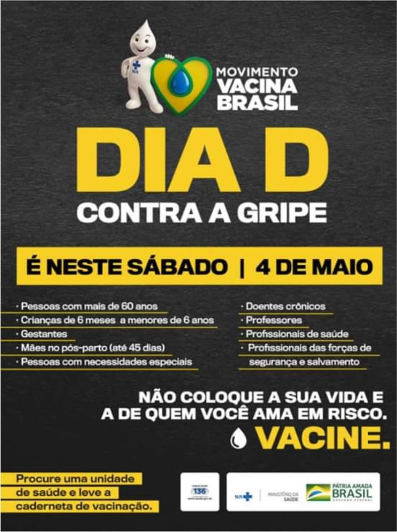 CAMPANHA DE VACINAÇÃO - "DIA D" CONTRA A GRIPE