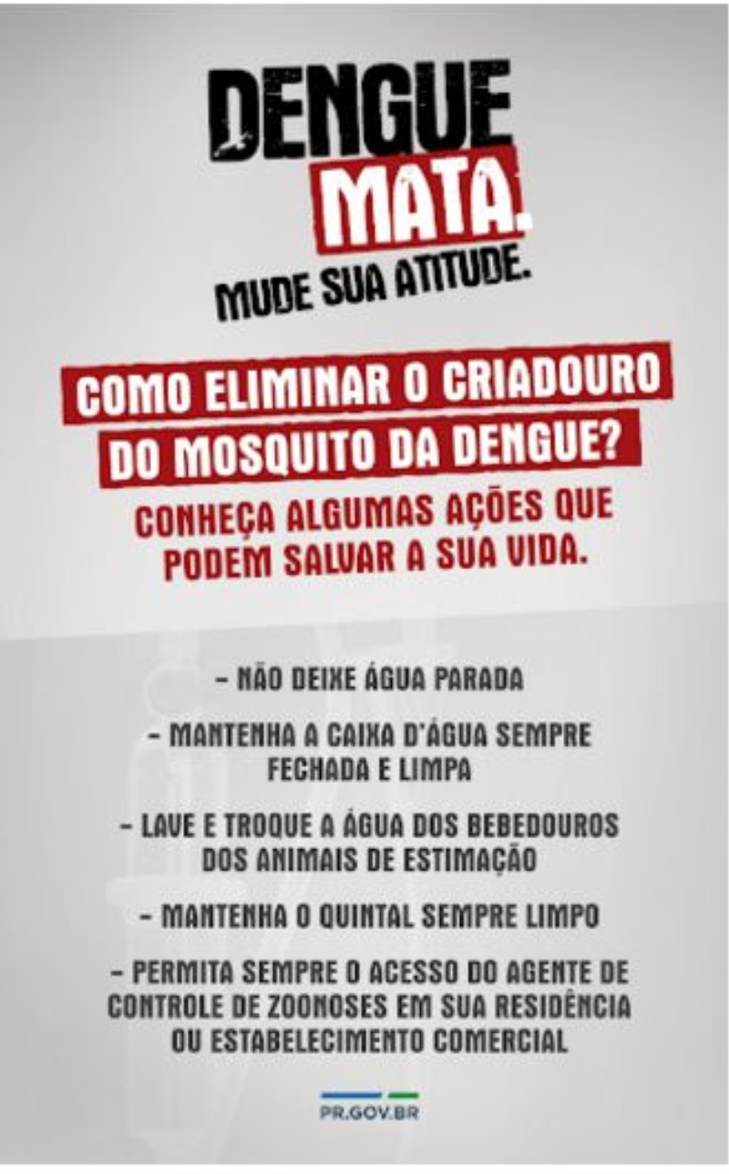 DENGUE: MUDE SUA ATITUDE!