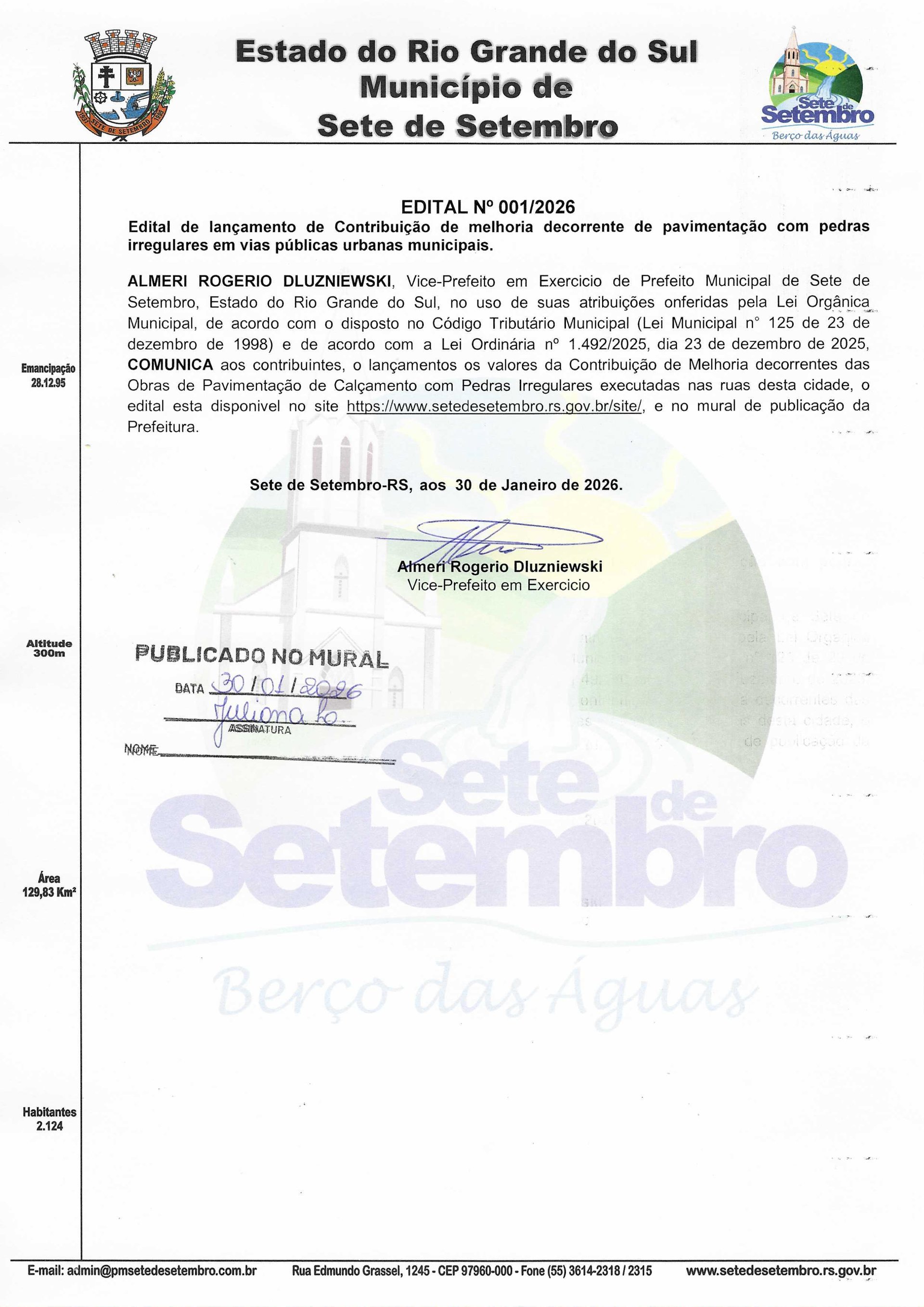 <p>Edital nº 01/2026 - Contribuição de Melhoria</p>
