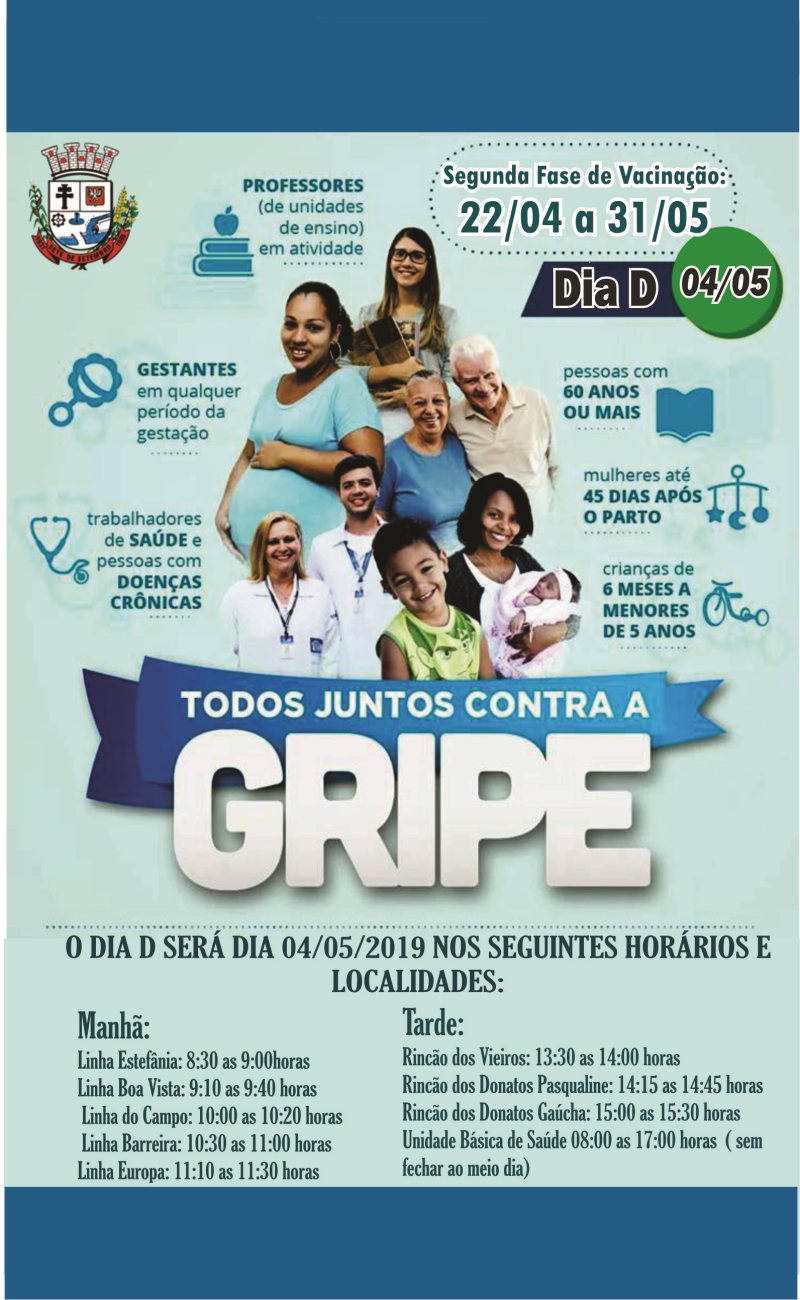 CAMPANHA DE VACINAÇÃO CONTRA A GRIPE 2019