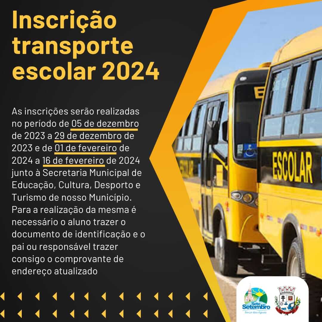 TRANSPORTE ESCOLAR 2024  