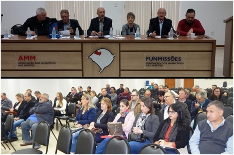 PREFEITO E SECRETÁRIA MUNICIPAL PARTICIPAM DE REUNIÃO DA AMM 