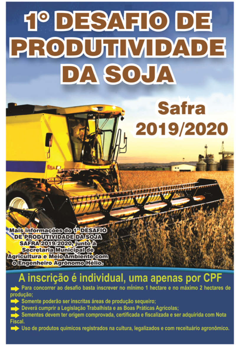 1º DESAFIO DE PRODUTIVIDADE DA SOJA