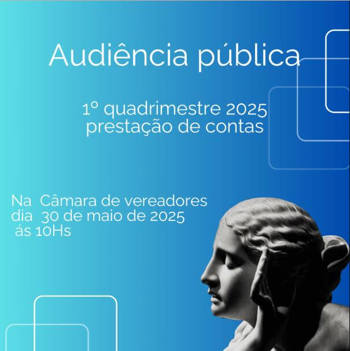 <p>Audi&ecirc;ncia p&uacute;blica&nbsp;</p>