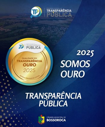 <p>C&Acirc;MARA MUNICIPAL CONQUISTA SELO OURO DE TRANSPAR&Ecirc;NCIA</p>
