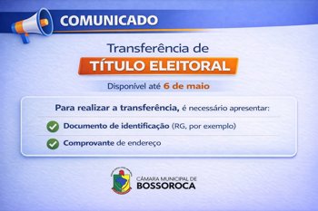 Transfer&ecirc;ncia de T&iacute;tulo Eleitoral