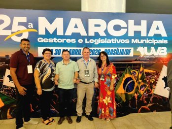 Vereadores de Bossoroca participam da 25&ordf; Marhca dos Legislativos Municipais em Bras&iacute;lia