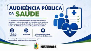 Audi&ecirc;ncia P&uacute;blica da Sa&uacute;de
