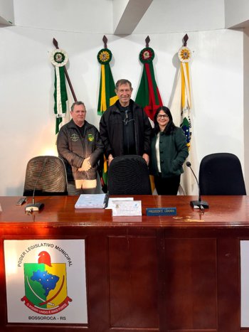 Visita do Padre Luiz Jos&eacute; Weber na C&acirc;mara
