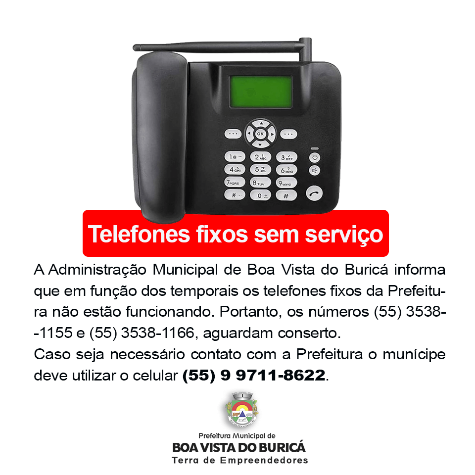 <p>Telefones fixos sem servi&ccedil;o</p>