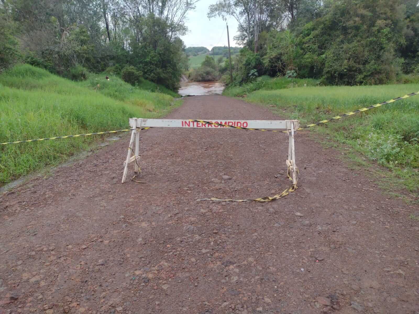 Pontes interditadas em Boa Vista do Buricá