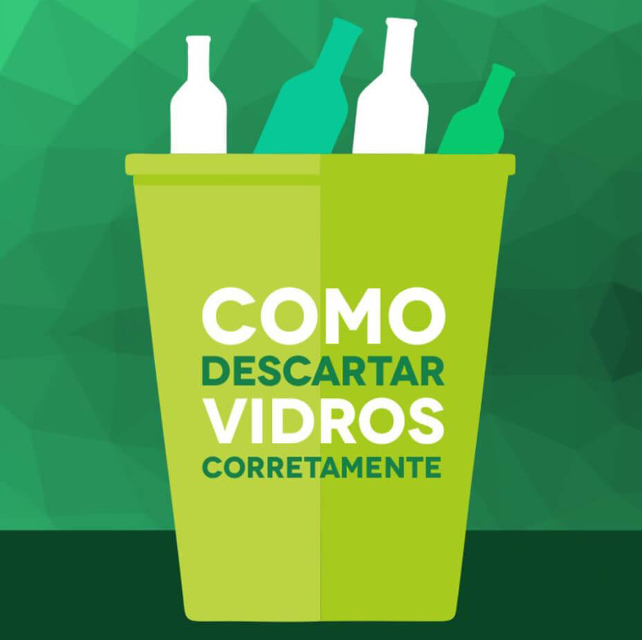 <p><strong>Descarte correto de vidros</strong></p>