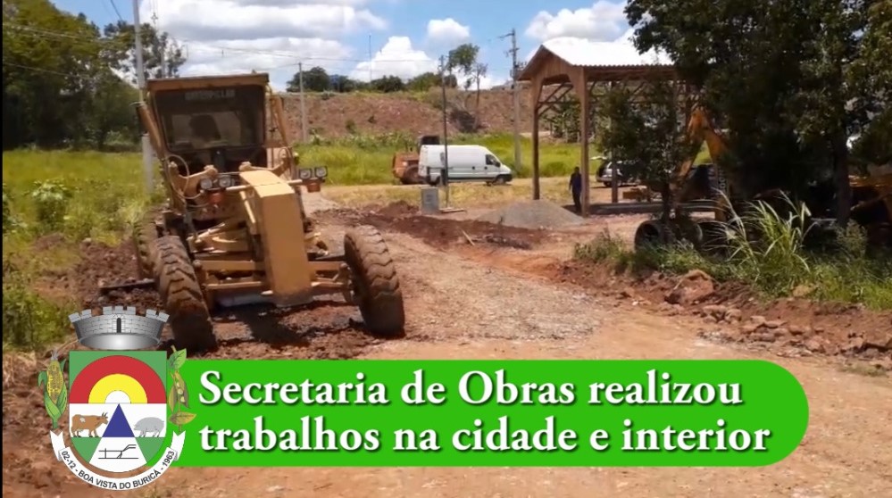 Secretaria de Obras realizou trabalhos na cidade e interior 