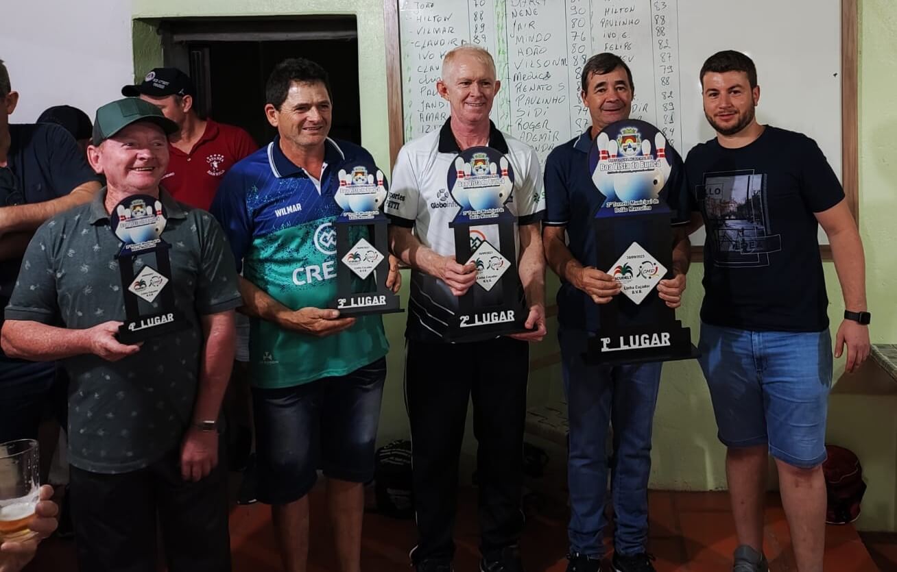 Torneio de Bolão Masculino foi realizado em Linha Caçador