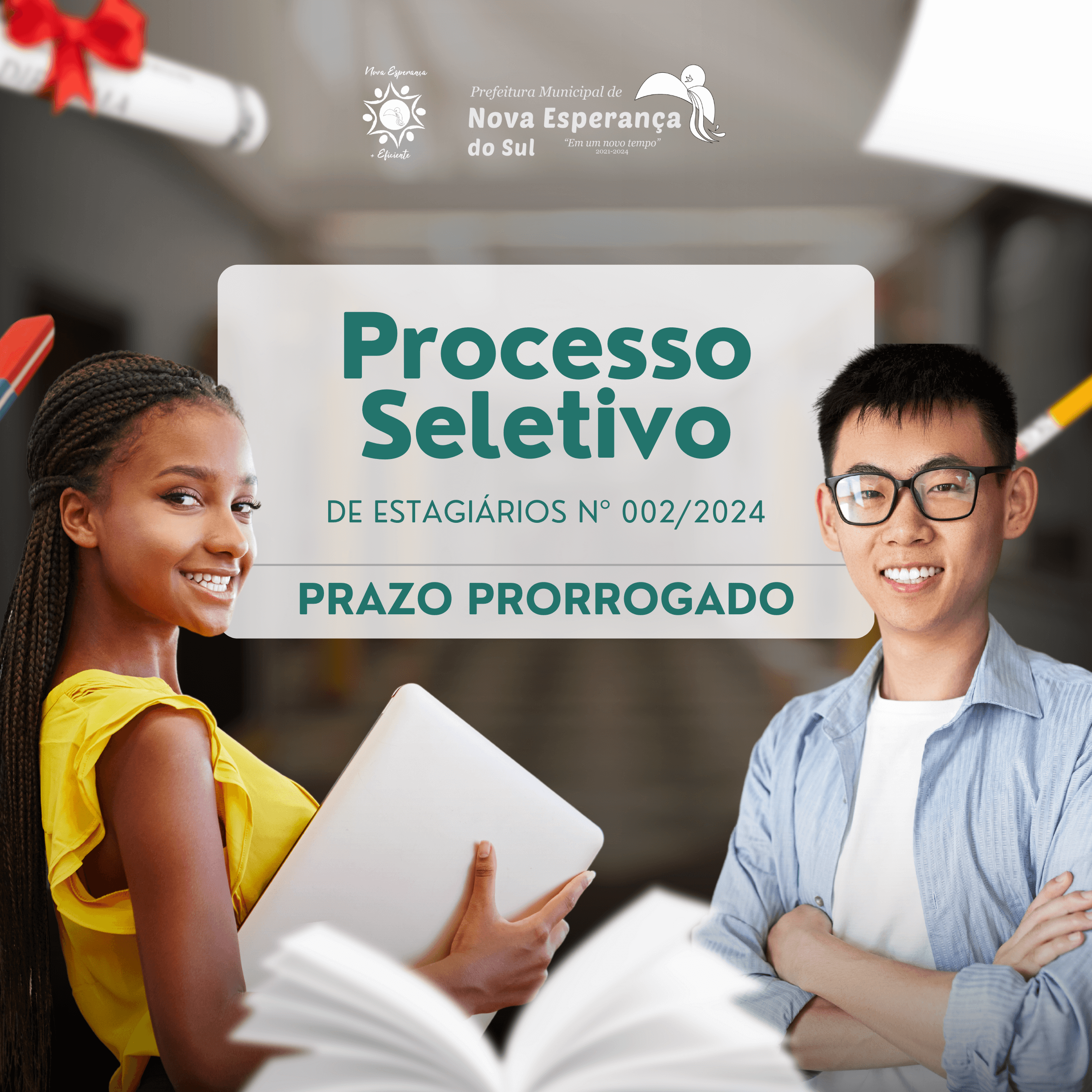 RETIFICAÇÃO 001 EDITAL Nº 02/2024 DE PROCESSO SELETIVO DE ESTAGIÁRIOS