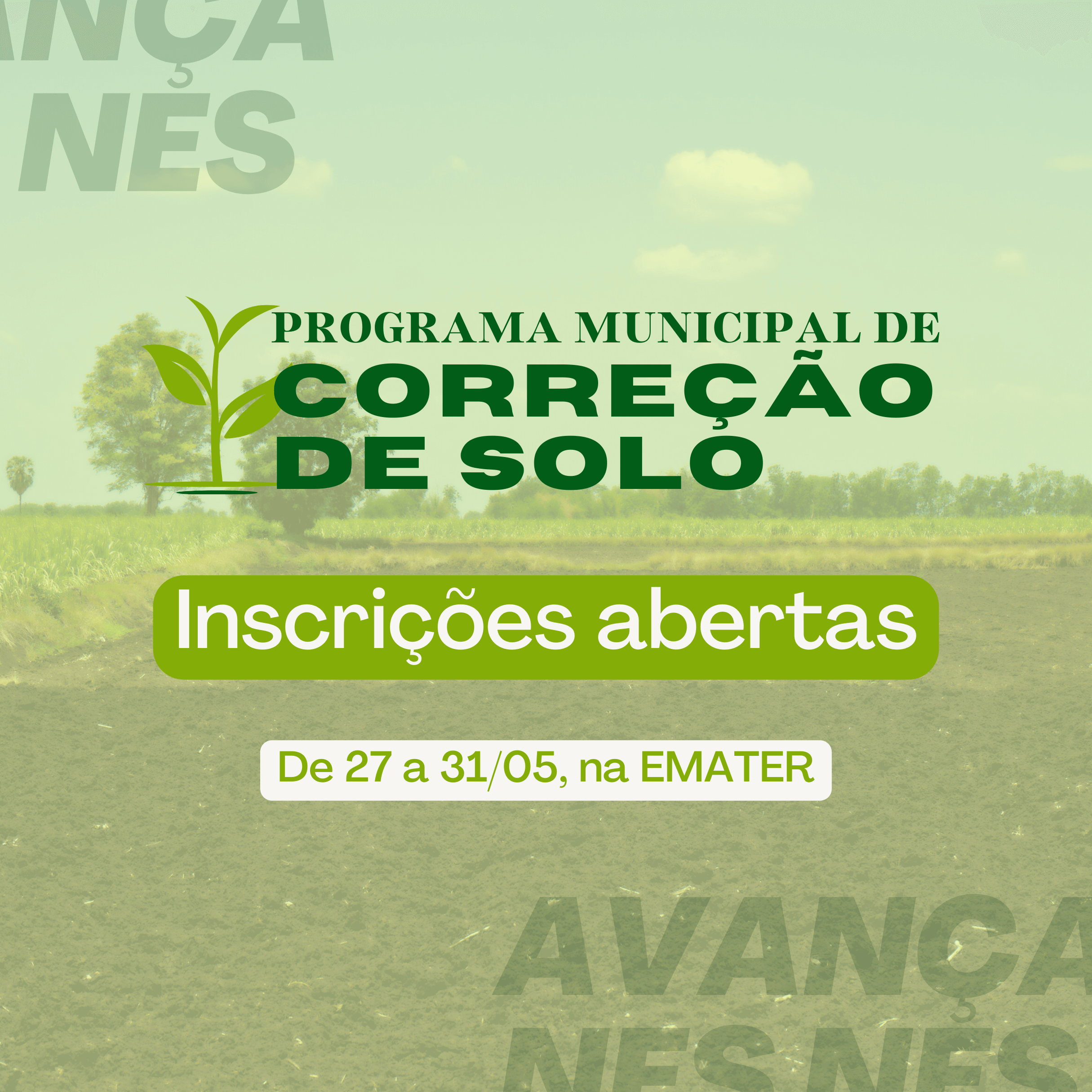 <p>Programa Municipal de Corre&ccedil;&atilde;o de Solo 2024</p>
