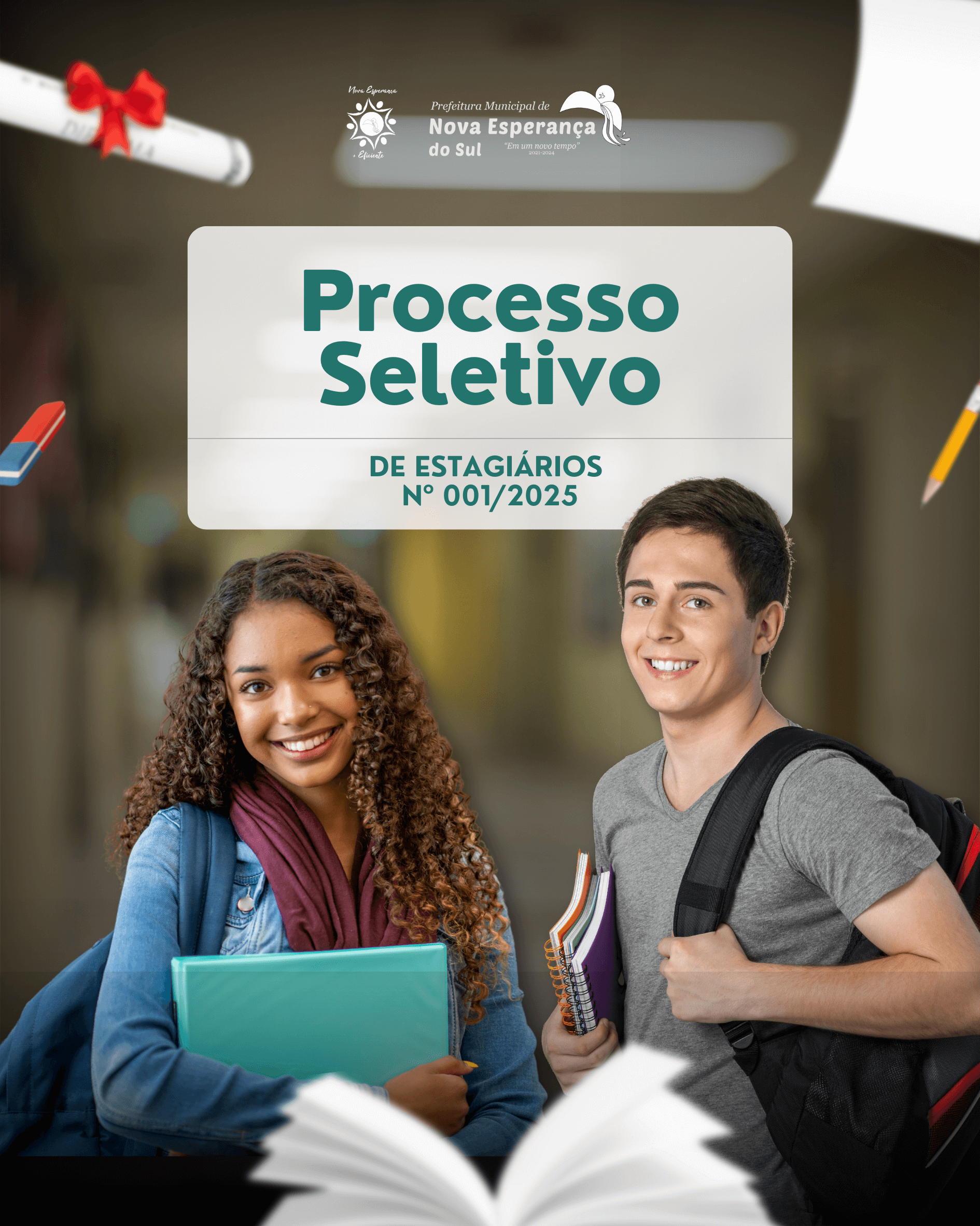 <p>EDITAL DE PROCESSO SELETIVO DE ESTAGIÁRIOS N° 001/2025</p>