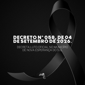 DECRETO N&ordm; 058, DE 04 DE SETEMBRO DE 2026