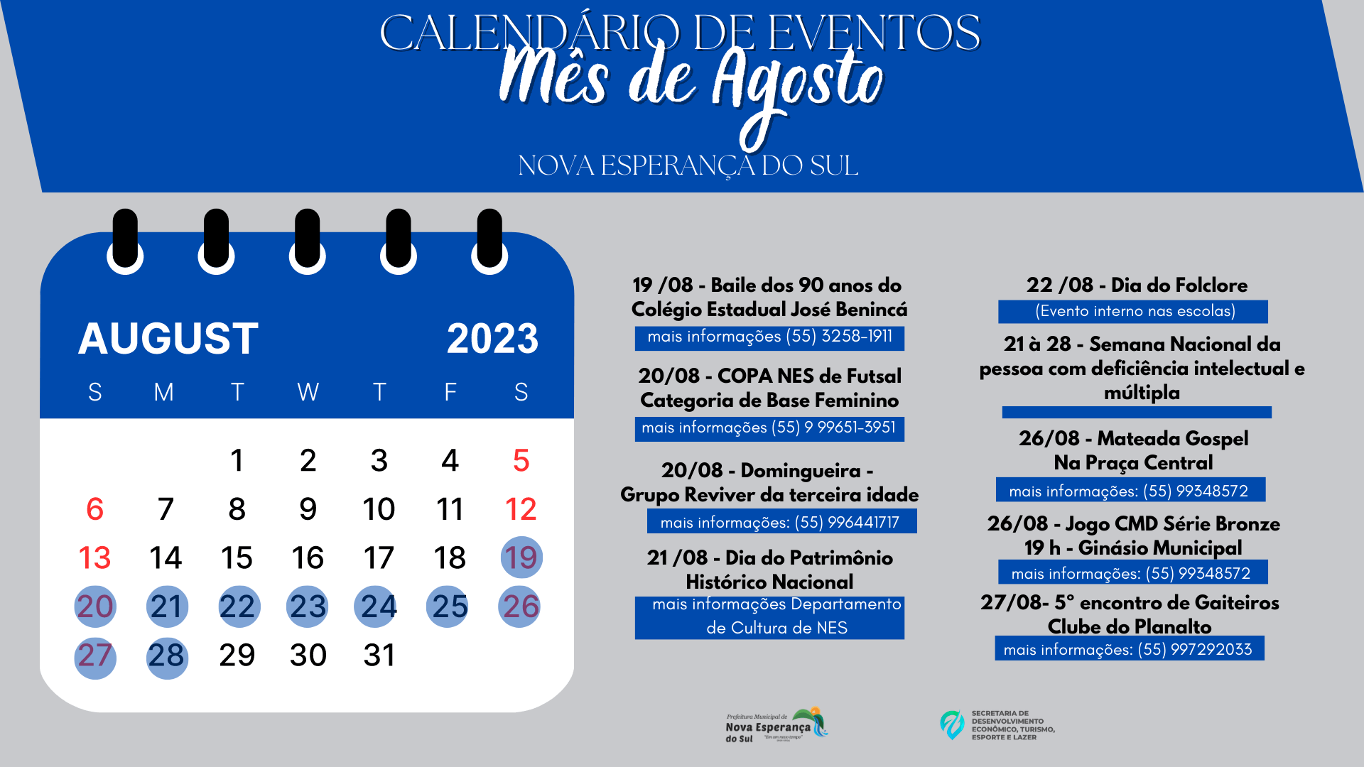 Calendário de Eventos
