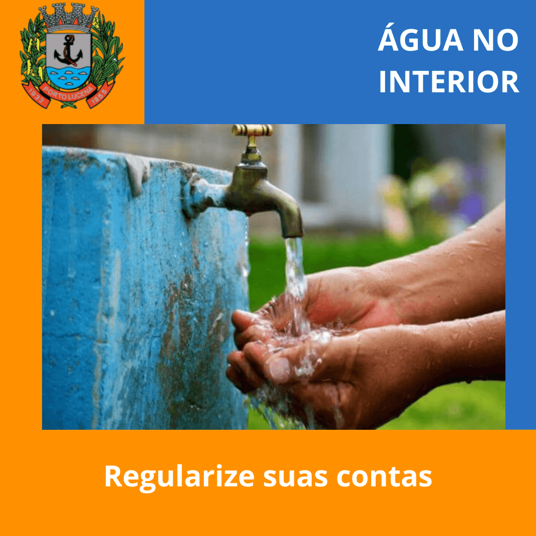 <p><strong>&Aacute;GUA NO INTERIOR</strong></p>