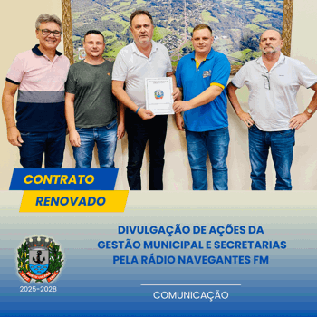 <p><strong>CONTRATO RENOVADO COM A R&Aacute;DIO NAVEGANTES</strong></p>