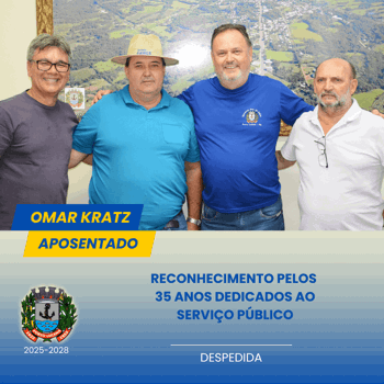 <p><strong>SERVIDOR OMAR KRATZ APOSENTADO</strong></p>