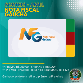 <p><strong>SORTEIO NOTA FISCAL GA&Uacute;CHA&nbsp;</strong></p>