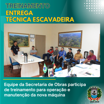 <p>TREINAMENTO ESCAVADEIRA</p>