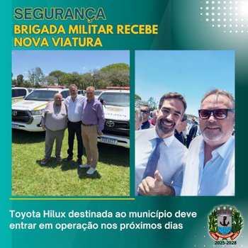 <p>BRIGADA MILITAR RECEBE VIATURA</p>