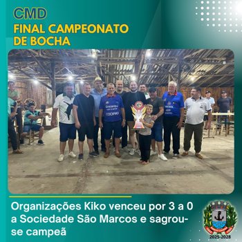 <p>FINAL CAMPEONATO DE BOCHA</p>