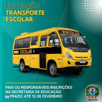<p>INSCRI&Ccedil;&Atilde;O TRANSPORTE ESCOLAR</p>