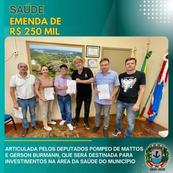 <p>EMENDA DE R$ 250 MIL</p>