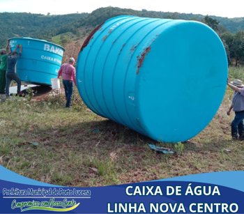 INSTALADA NOVA CAIXA DE &Aacute;GUA