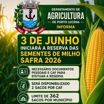 RESERVAS DE SEMENTE DE MILHO