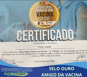 SELO OURO - AMIGO DA VACINA