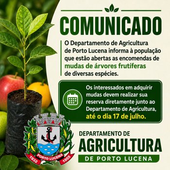ENCOMENDAS DE MUDAS DE ARVORES