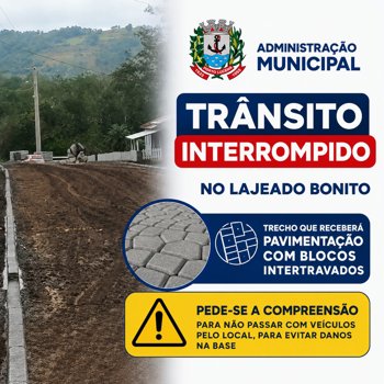 TRANSITO INTERROMPIDO LAJEADO BONITO