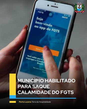 SAQUE CALAMIDADE