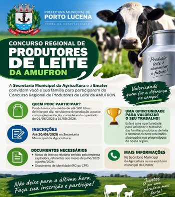 CONCURSO PRODUTORES DE LEITE