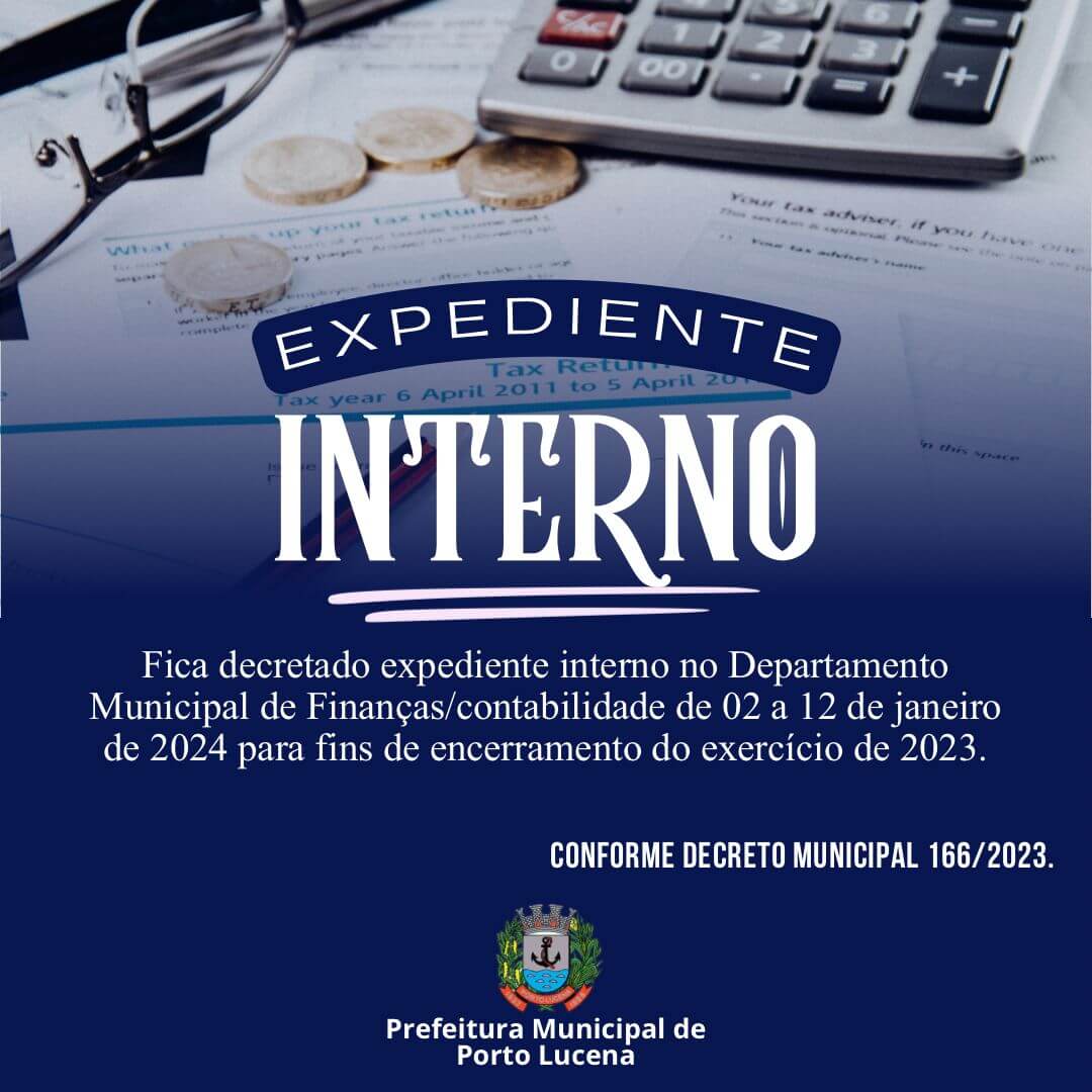 Período Sem Atendimento no Departamento de Finanças 